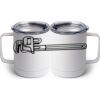 10 oz. White Stainless Steel Coffee Mug Thumbnail