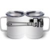 10 oz. White Stainless Steel Coffee Mug Thumbnail