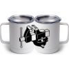 10 oz. White Stainless Steel Coffee Mug Thumbnail