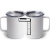 10 oz. White Stainless Steel Coffee Mug Thumbnail