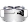 10 oz. White Stainless Steel Coffee Mug Thumbnail