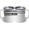 10 oz. White Stainless Steel Coffee Mug Thumbnail