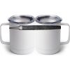 10 oz. White Stainless Steel Coffee Mug Thumbnail