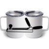 10 oz. White Stainless Steel Coffee Mug Thumbnail