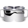 10 oz. White Stainless Steel Coffee Mug Thumbnail