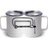 10 oz. White Stainless Steel Coffee Mug Thumbnail