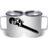 10 oz. White Stainless Steel Coffee Mug Thumbnail