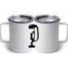 10 oz. White Stainless Steel Coffee Mug Thumbnail