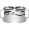 10 oz. White Stainless Steel Coffee Mug Thumbnail