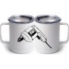 10 oz. White Stainless Steel Coffee Mug Thumbnail