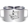 10 oz. White Stainless Steel Coffee Mug Thumbnail