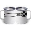 10 oz. White Stainless Steel Coffee Mug Thumbnail