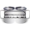 10 oz. White Stainless Steel Coffee Mug Thumbnail