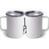 10 oz. White Stainless Steel Coffee Mug Thumbnail
