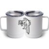 10 oz. White Stainless Steel Coffee Mug Thumbnail