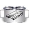10 oz. White Stainless Steel Coffee Mug Thumbnail