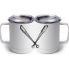 10 oz. White Stainless Steel Coffee Mug Thumbnail