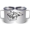 10 oz. White Stainless Steel Coffee Mug Thumbnail