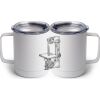10 oz. White Stainless Steel Coffee Mug Thumbnail
