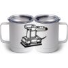 10 oz. White Stainless Steel Coffee Mug Thumbnail