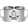 10 oz. White Stainless Steel Coffee Mug Thumbnail