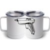 10 oz. White Stainless Steel Coffee Mug Thumbnail