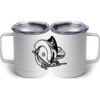 10 oz. White Stainless Steel Coffee Mug Thumbnail