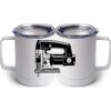 10 oz. White Stainless Steel Coffee Mug Thumbnail