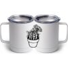 10 oz. White Stainless Steel Coffee Mug Thumbnail