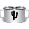 10 oz. White Stainless Steel Coffee Mug Thumbnail