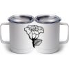 10 oz. White Stainless Steel Coffee Mug Thumbnail