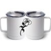 10 oz. White Stainless Steel Coffee Mug Thumbnail