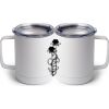 10 oz. White Stainless Steel Coffee Mug Thumbnail