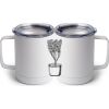 10 oz. White Stainless Steel Coffee Mug Thumbnail
