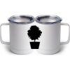10 oz. White Stainless Steel Coffee Mug Thumbnail