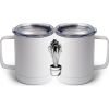 10 oz. White Stainless Steel Coffee Mug Thumbnail
