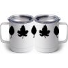 10 oz. White Stainless Steel Coffee Mug Thumbnail