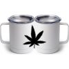 10 oz. White Stainless Steel Coffee Mug Thumbnail
