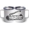 10 oz. White Stainless Steel Coffee Mug Thumbnail