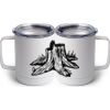 10 oz. White Stainless Steel Coffee Mug Thumbnail
