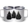 10 oz. White Stainless Steel Coffee Mug Thumbnail