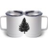 10 oz. White Stainless Steel Coffee Mug Thumbnail