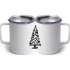 10 oz. White Stainless Steel Coffee Mug Thumbnail