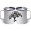 10 oz. White Stainless Steel Coffee Mug Thumbnail