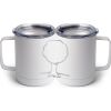 10 oz. White Stainless Steel Coffee Mug Thumbnail