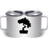 10 oz. White Stainless Steel Coffee Mug Thumbnail