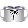 10 oz. White Stainless Steel Coffee Mug Thumbnail