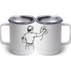 10 oz. White Stainless Steel Coffee Mug Thumbnail