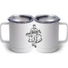 10 oz. White Stainless Steel Coffee Mug Thumbnail