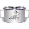 10 oz. White Stainless Steel Coffee Mug Thumbnail
